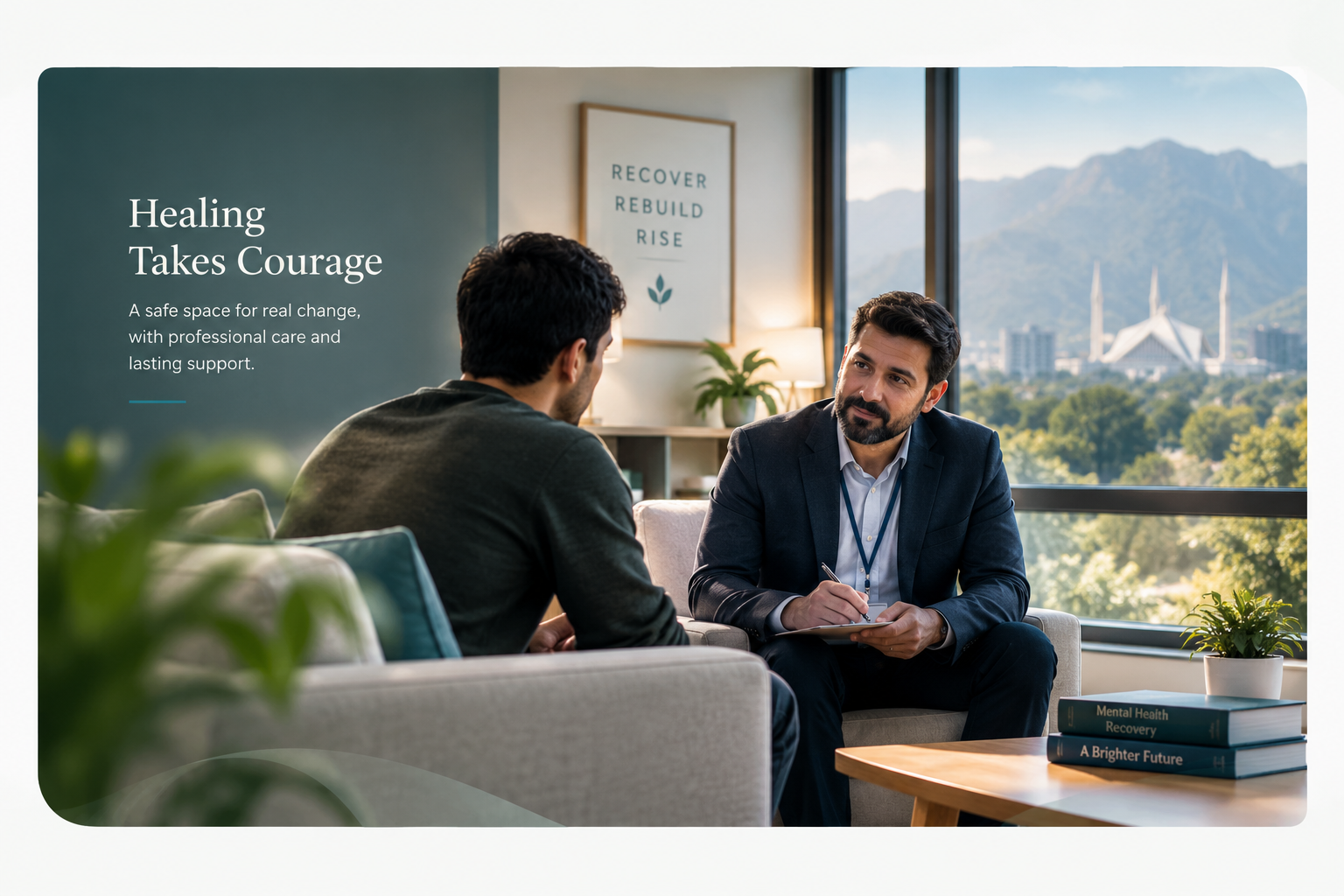 Professional rehabilitation and mental health support at The Edge in Islamabad